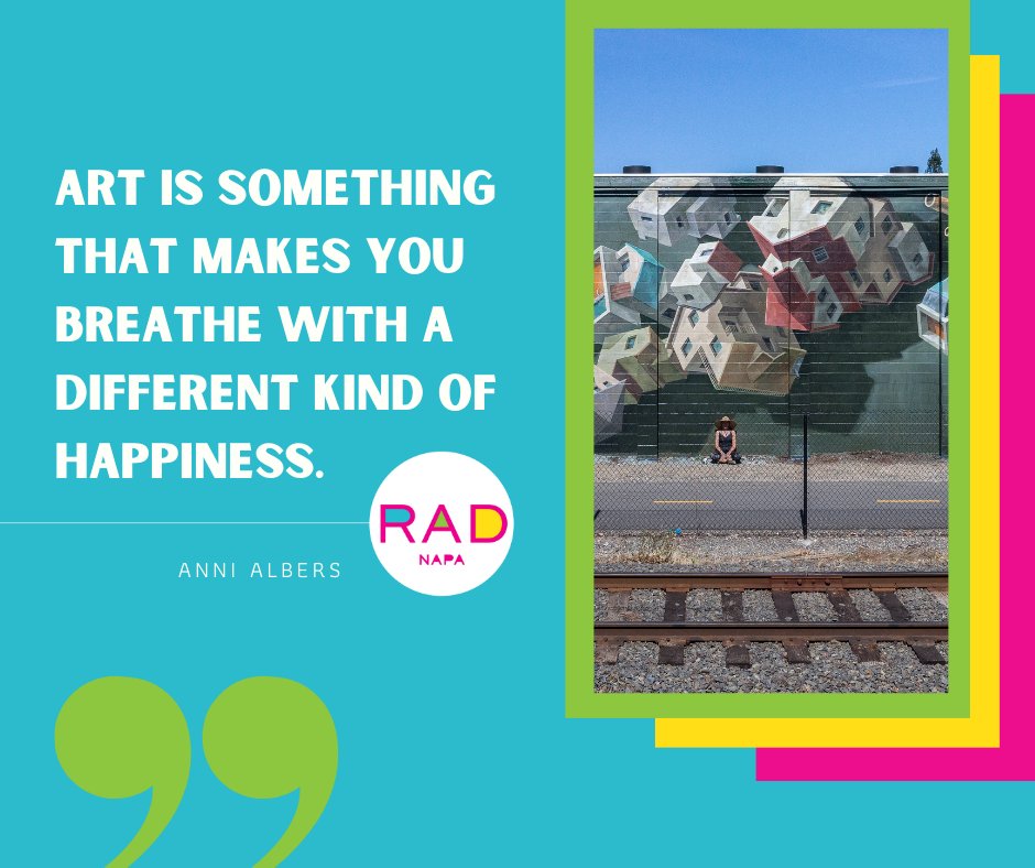 Breathe. Walk. Create. Be Kind. Repeat. #RADNapa | 🎨 by Cinta Vidal