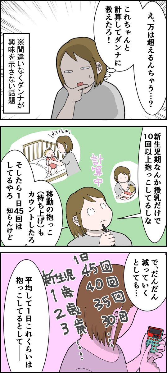 8年間の抱っこ回数を単純計算してみた

#絵日記 #コミックエッセイ #漫画が読めるハッシュタグ 