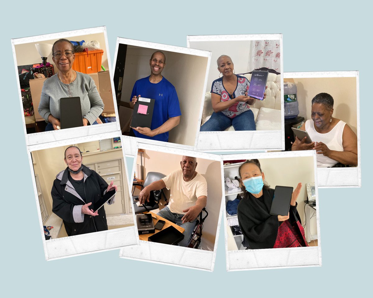 nshopporg's tweet photo. In an effort to bridge the #DigitalDivide and help keep #OlderAdults #engaged and #connected to city services, the NYC Department for the Aging distributed over 1,000 internet-enabled #tablets to qualifying New Yorkers. Our clients were very happy to receive their new tablets!🙂 https://t.co/qMkxoZ2vGS