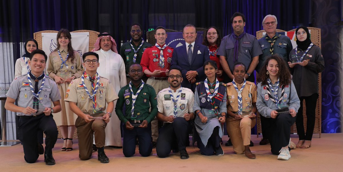 worldscouting's tweet photo. This week, 15 #MessengersOfPeace Heroes gathered in Riyadh, Saudi Arabia to celebrate a decade of Scouting’s peace-building efforts and set the stage for the next 10 years of impact. #Scouts #YouthLead

Learn more: https://t.co/e2Y0B74C3g https://t.co/KLhtNgsks2