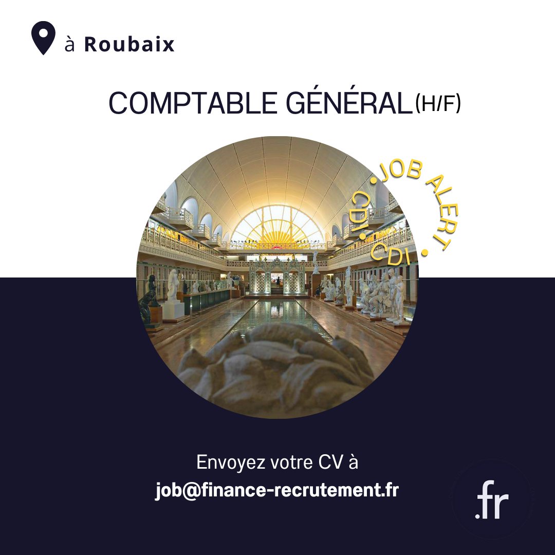 FRecrutement's tweet photo. 🚨JOB ALERT !🚨

Nouvelle opportunité professionnelle de Responsable Comptable Général (H/F) en CDI sur Roubaix. Rémunération 34-36K€. Vous disposez d’une expérience d'au minimum de 4 ans. 

N’hésitez pas à postuler sur notre site : https://t.co/JXFJcUl6PX https://t.co/tGwuglLXfR