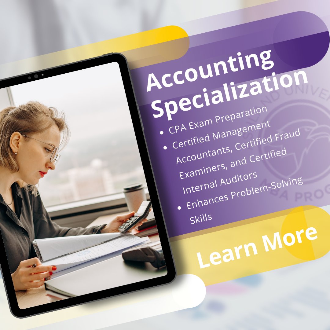 The Accounting MBA specialization at Ashland University prepares students for the Certified Public Accountant Exam while also assisting them in developing broader and deeper technical accounting knowledge.

Learn more: bit.ly/3w1bdp7