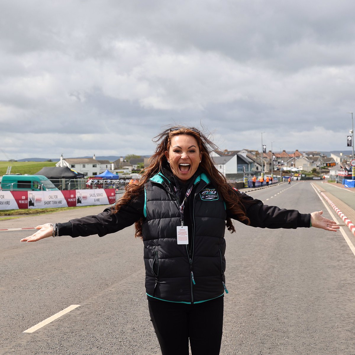 Right then, who’s ready for some racing?!! Faye certainly is! 

Both riders will be out in this evening’s Turkington Superstock race at around 6.30pm here at the <a href="/northwest200/">North West 200</a> - with <a href="/peterhickman60/">Peter Hickman</a> starting from p4 and <a href="/bmacracing111/">Brian mccormack</a> p21.
