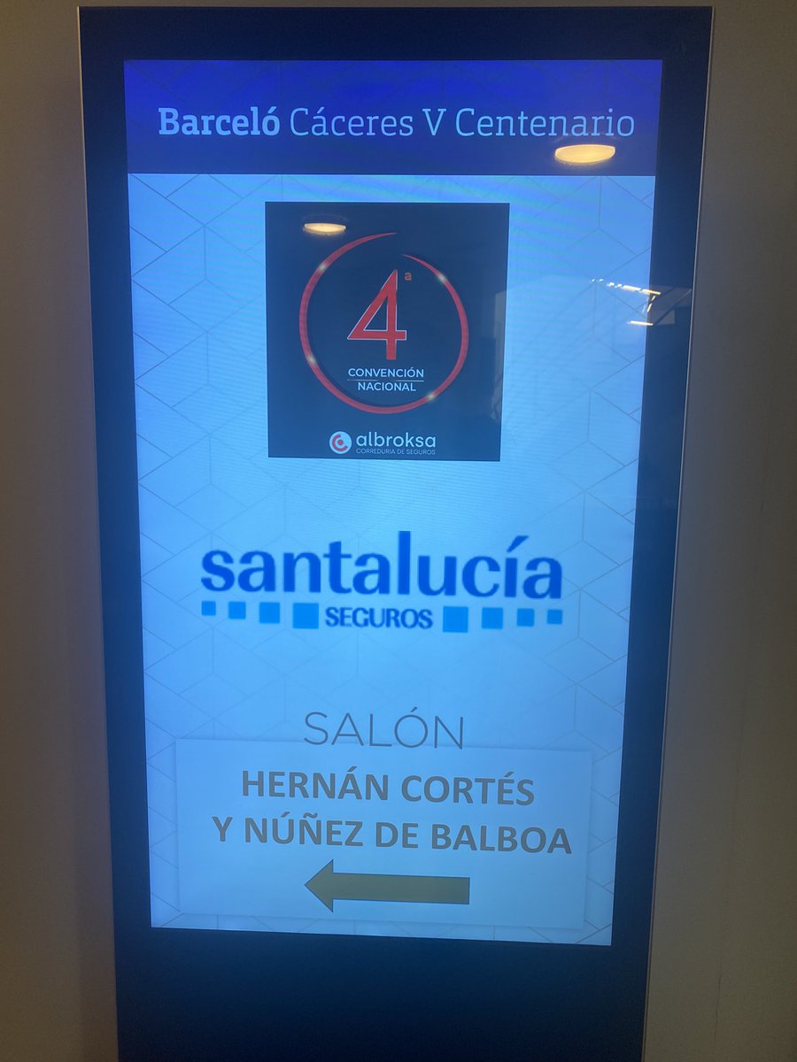 FcCalvin's tweet photo. Gracias a @albroksa por permitirnos participar en su 4a convención anual hoy en Cáceres @santalucia_seg seguimos trabajando por y para la mediación profesional con apoyo, proximidad y cercania. #construyendofuturojuntos #segurosdevivir https://t.co/uUwrsIMxWB
