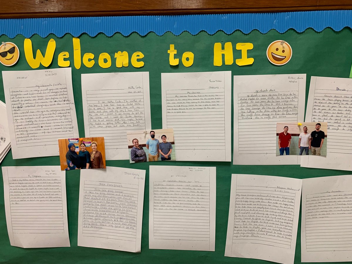 ACE_AdultESOL's tweet photo. Ready to improve your writing? ✏️
Join an Adult ESOL class and learn!
Great work by Graham Rd students to write introductory paragraphs!😍
Summer class info https://t.co/u4JcwDeUGs
#LearnEnglish #AdultESOL #adultedu #ImmigrantsWelcomeHere #ProcessWriting https://t.co/nYwjP41E3a