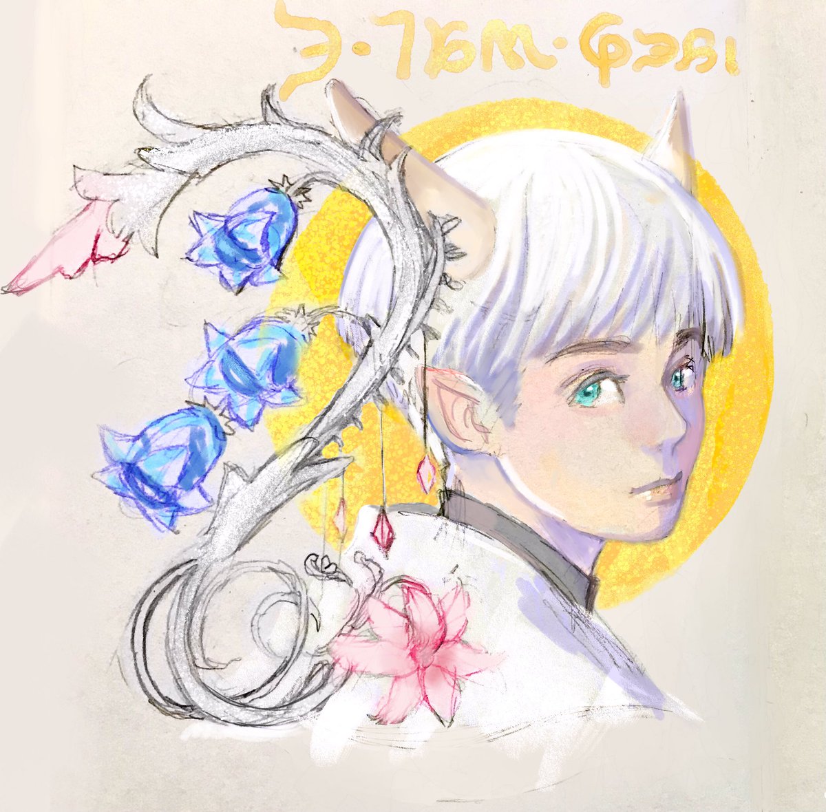 _faynish's tweet photo. I draw this boy seemingly only when I'm very depressed and at my limit. Thank you for keeping me going. https://t.co/f32asDR9jd