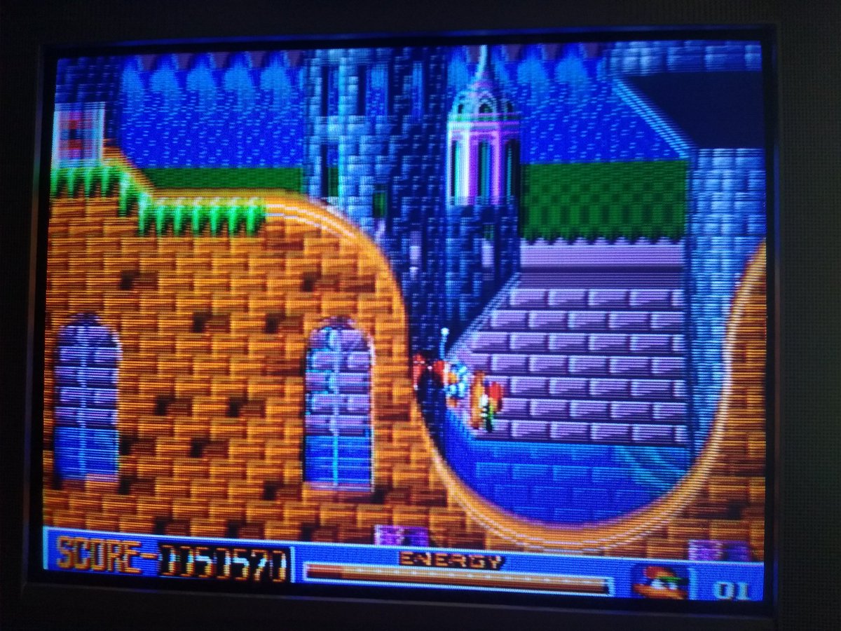 FistoftheWind's tweet image. Are you looking to go fast but perhaps not as a hedgehog? Give Socket (Time Dominator) from #VicTokai a try and be a weird "duck" instead 👍
Seriously though, this is a great platformer with interesting level designs and fantastic music. #Sega #retrogames #RetroGaming