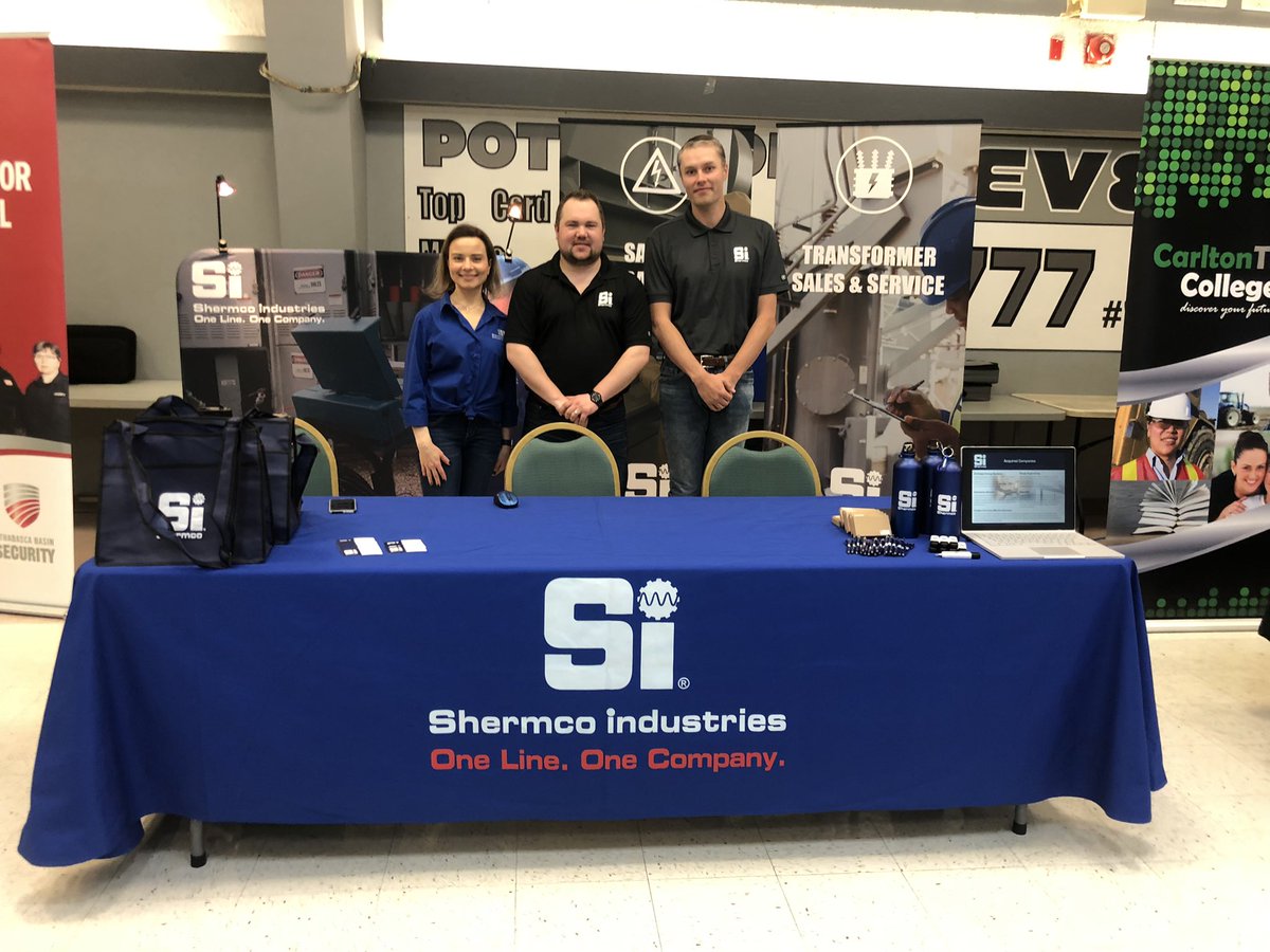 ShermcoCanada's tweet photo. Come see us today at the Muskowekwan Band Bingo Hall, Punnichy, SK S0A 3C0. The fair is from 10AM to 3PM today 😃 https://t.co/RdDSagKvqk