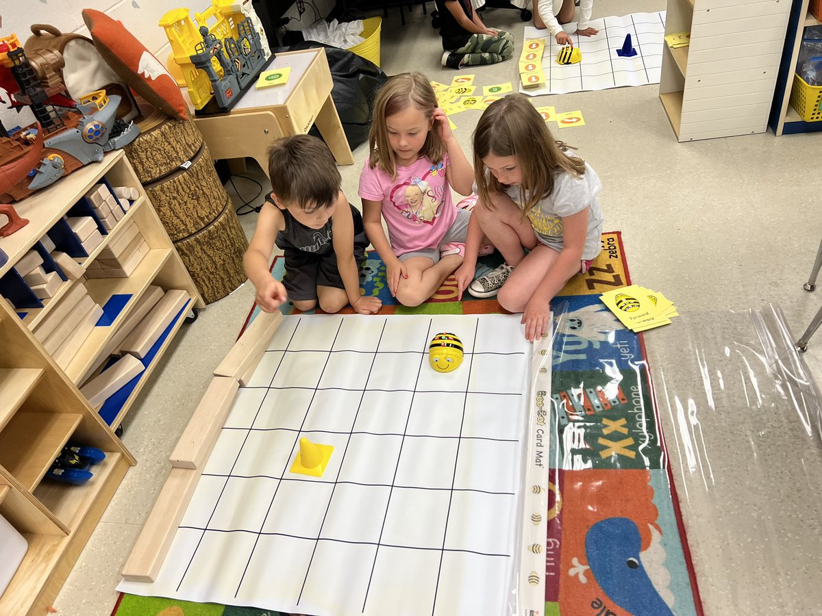 Learning to code with Bee Bots today! <a href="/Boone_County/">Boone County Schools</a> <a href="/StephensElemKY/">Stephens Elementary KY</a>