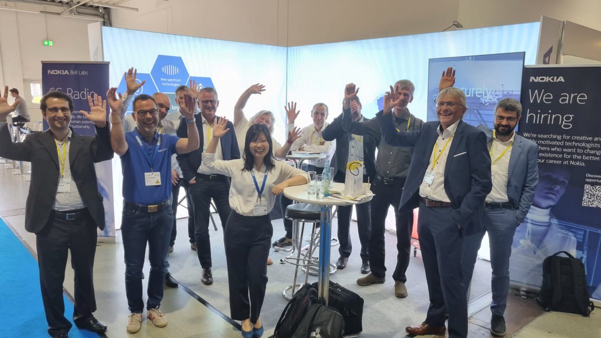 gosiagschirr's tweet photo. Teams of #Nokia &amp; @BellLabs ready to rock the stage at the exhibiting opening today at #IEEE 5G++Summit! You can ask us all about #6G, #5G-#Advanced #standardization &amp; #research +new job #opportunities: https://t.co/ILPc1XMKql, https://t.co/pC0PNOzWYJ
#5GLab,@NokiaCareers,@nokia https://t.co/mNywwZq8Js
