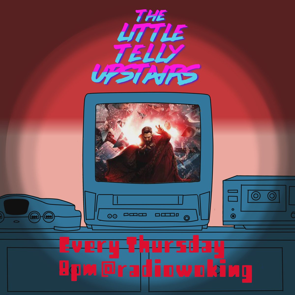 BlockbusterMan's tweet photo. Thoughts on Doctor Strange 2, Ncuti Gatwa as the next Doctor Who, a tribute to the late, great George Perez plus the latest news from the world of geekdom!

Every Thursday, 8-10pm GMT @RadioWoking online or on DAB, up on mixcloud after that https://t.co/p496w2PcFj