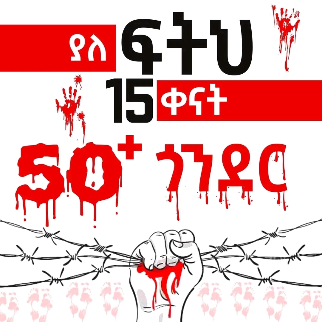 YeYassinewedaje's tweet photo. 15 days with out Justice!

#የጎንደርጭፍጨፋ 
#ሙስሊምጠልነትበኢትዮጵያ 
#GondarMassacre 
#IslamophobiaInEthiopia 
#DebarkMassacre
#GondarLandOfTerror https://t.co/qlHqH55Uri https://t.co/YHKLXAVDdg