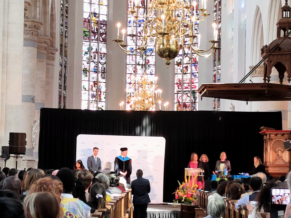 PL_on_WASH's tweet photo. Just witnessed graduation ceremony of @ihedelft Msc students. It was done in the church. It was beautiful. Couldn’t help being nostalgic. 💜 https://t.co/mNpUNAu5bE