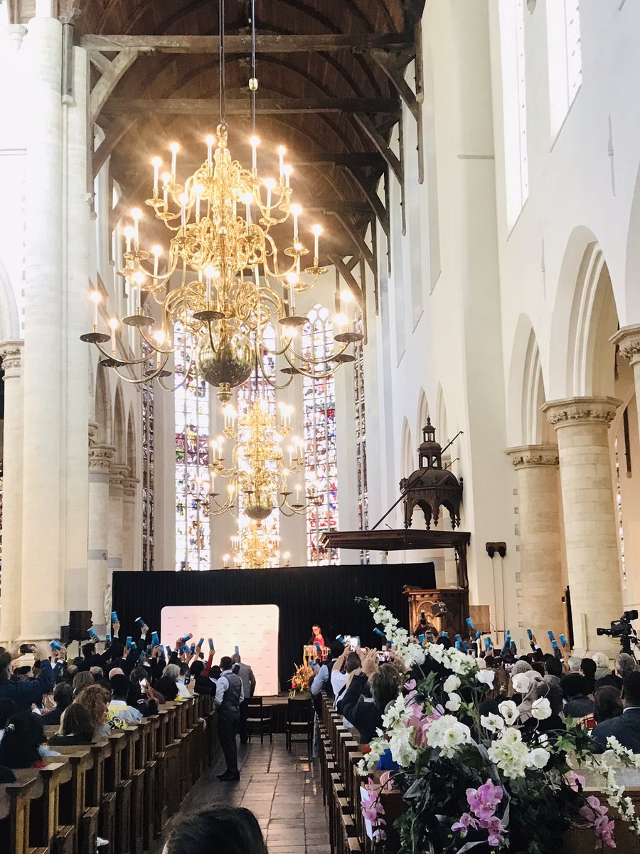 PL_on_WASH's tweet photo. Just witnessed graduation ceremony of @ihedelft Msc students. It was done in the church. It was beautiful. Couldn’t help being nostalgic. 💜 https://t.co/mNpUNAu5bE