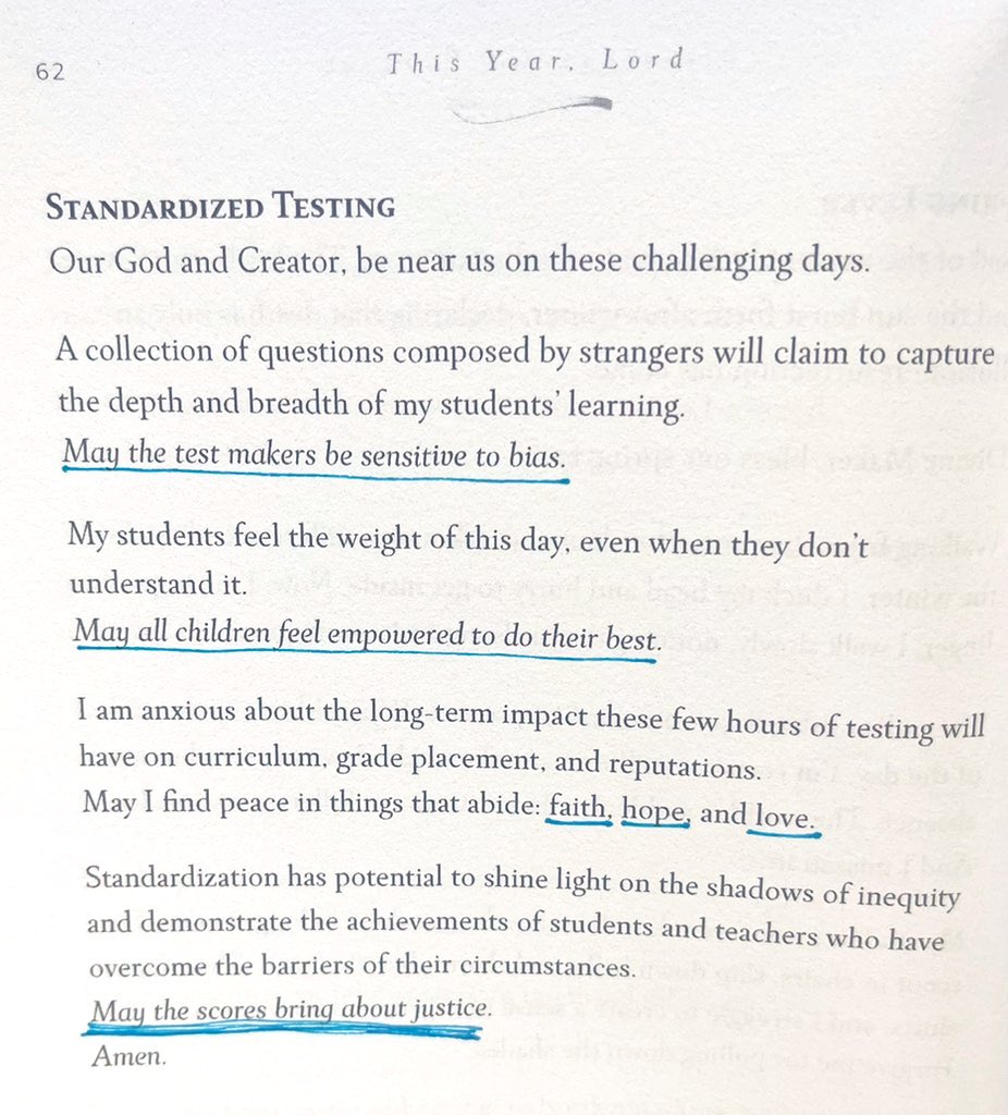 Praying this over our students and teachers during this testing season 🤍
