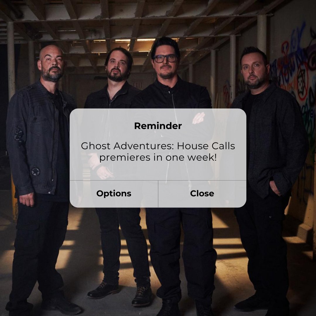 GhostAdventures's tweet photo. This is your *official* reminder that #GAHouseCalls premieres next Thursday on #discoveryplus! 👻☎️🏡

If you haven't watched the trailer yet, what are you waiting for? Watch it here ▶️: https://t.co/pPNUMfBvnK @Zak_Bagans @AaronGoodwin @BillyTolley @jaywasley #GhostAdventures https://t.co/TmtMtNn8Bb