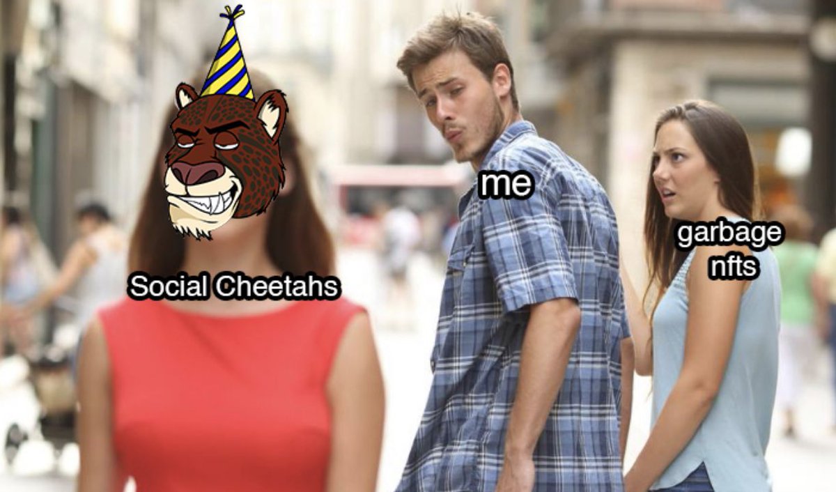 cheetahchamp_'s tweet photo. Uh oh, donβt get in trouble now π
#SocialCheetahs #NFT #NFTs #NFTart #NFTartist #NFTcommunity #NFTcollection #NFTcollector #NFTplanet #NFTproject #NFTtraitor https://t.co/0f8tTVkdbJ