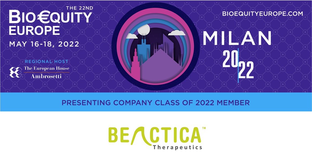 Beactica's tweet photo. Beactica Therapeutics' CEO @PerKallblad will be at #BioEquity Europe in Milan next week to talk to investors about leveraging synthetic lethality to tackle genetically defined cancers. #cancer #precision #therapeutics https://t.co/orU8l8qVlk
