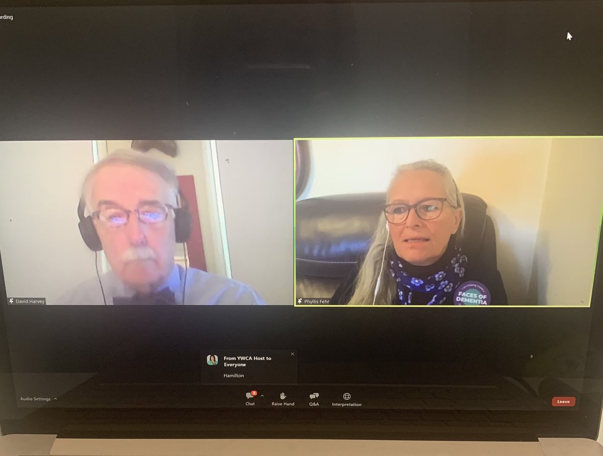 HamOnt_Aging's tweet photo. @fehr_phyllis @dementiadialog co-hosts kicking off the #FacesOfDementia Campaign! We’re thrilled that over 300 people joined us today! Join the conversation!Tell us how you can create more dementia inclusive spaces! @GERAScentre @DementiaAlzh @HaldimandCounty @RGPcentral https://t.co/eVcsKErNhi
