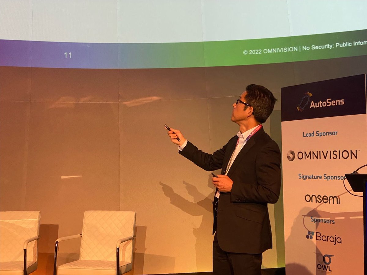 OMNIVISION_NEWS's tweet photo. Day 3 of @AutoSens_ Detroit. We hope you didn't miss the exciting tech talks by our Boyd Fowler &amp; Eiichi Funatsu. If you did, stop by at the CENTRAL booth today to witness #InfiniteIngenuity breakthroughs and talk to us!

#AutoSensDetroit #Automotive #ADAS https://t.co/3Bkd7aMCem