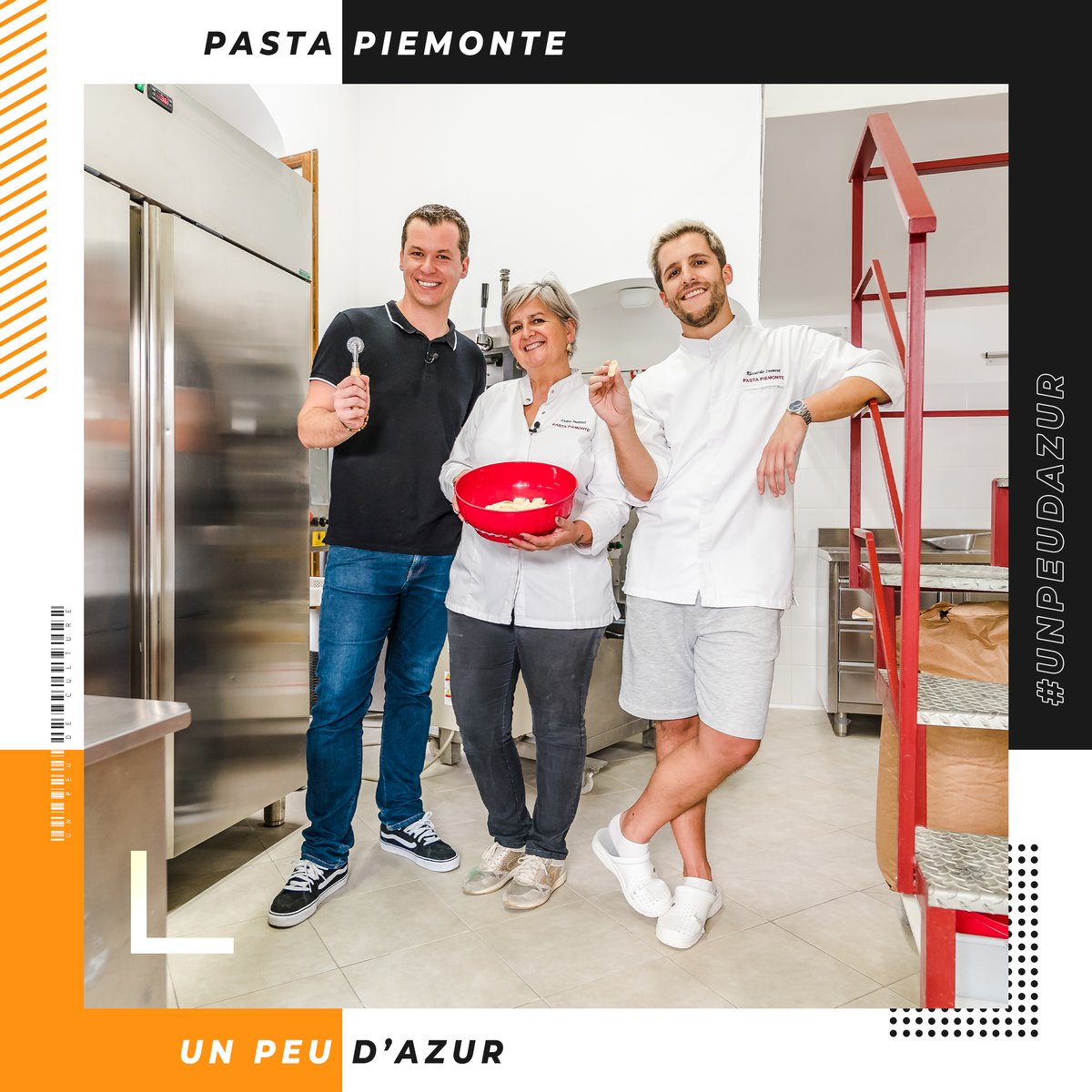 UPDC_Lemission's tweet photo. 🍽 Préparez vos couverts lundi à 1⃣8⃣h pour notre troisième numéro de #UnPeudAzur, consacré à @Pastapiem !

📍 Pasta Piemonte, 34 Rue Partouneaux, 06500 Menton

#MentonRivieraMerveilles #CotedAzurFrance #Menton #PastaPïemonte #PatesFraiches #Raviolis https://t.co/MLcwc06wMa