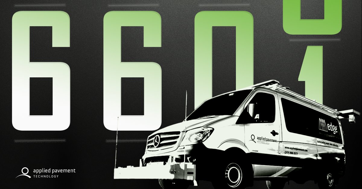 appliedpavement's tweet photo. Vehicle value can be calculated by the number of city miles versus highway miles. For us? Well, we prefer to be appraised by our performance miles. #Automated #DataCollection 
-
Happy #NationalOdometerDay to our EDGE vehicle. #PavementEngineering #Transportation #Aviation https://t.co/QSqPjHS8Ef
