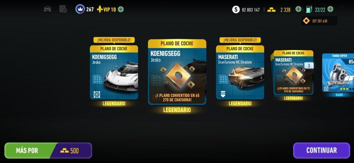 Chrislenux77's tweet photo. Gold premium! 
Jesko 8 stars ★| Maserati MC 8 star ★
#NFSNL https://t.co/bStTYRCTBf
