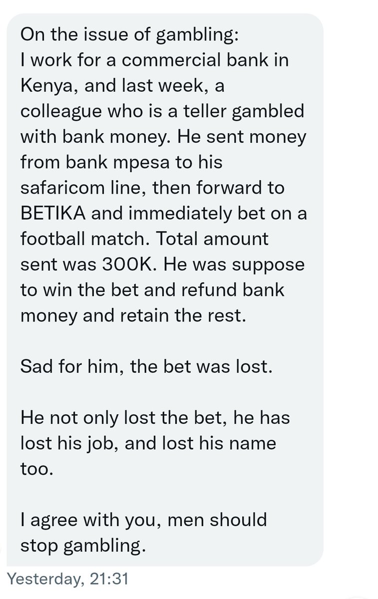 BETTING and GAMBLING take away your dreams, deflate your mission and destroy your purpose. Betting will rob your hard-earned money and leave you poorer. Don't bet! Read. Learn. Change. Change or perish. #BetterTogether