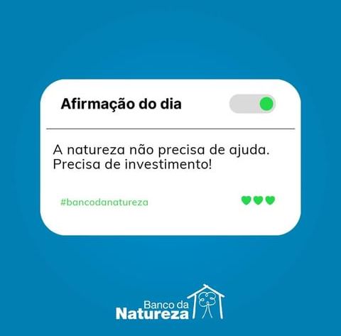 BancoDaNatureza's tweet photo. Proteger o meio ambiente é responsabilidade de todos! 💚

🌳 Invista no meio ambiente! Venha para o Banco da Natureza:
📲 (37) 3341-3499
📍 Rua Lamounier Godofredo, 137, Centro - Itapecerica/MG 📍

#bancodanatureza #itapecerica #minasgerais #fditap #lixico #meioambiente #recigle https://t.co/kDYc4TTuvh