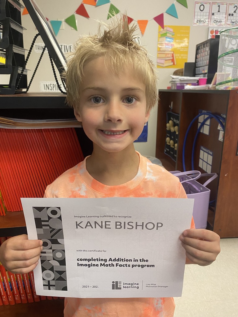 primaryrams's tweet photo. Rylan and Kane completed Addition on Imagine Math! Woohoo!!!
Great work, kids!  #littlerams https://t.co/DQOXcxy48m