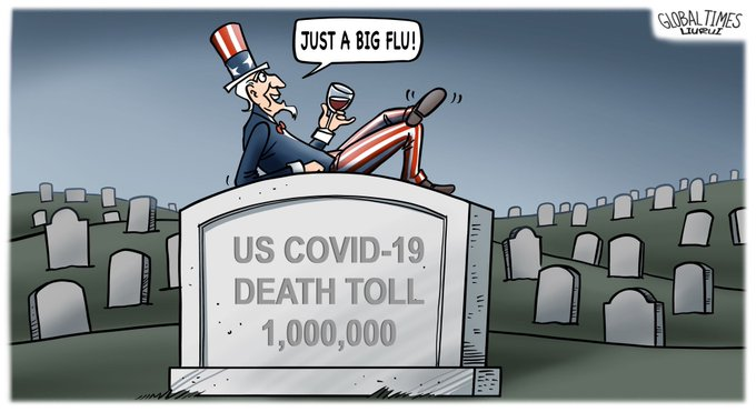 #GTCartoon: The grim landmark of “lying flat” over COVID-19
#AtTheCostOfLife #US #GlobalCovidSummit