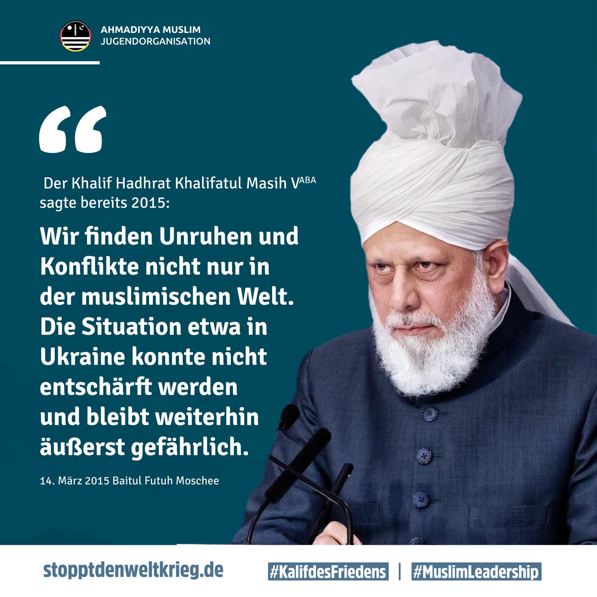 FahemAh54517307's tweet photo. #MuslimLeadership
#KalifdesFriedens https://t.co/aMMEAE7gUz