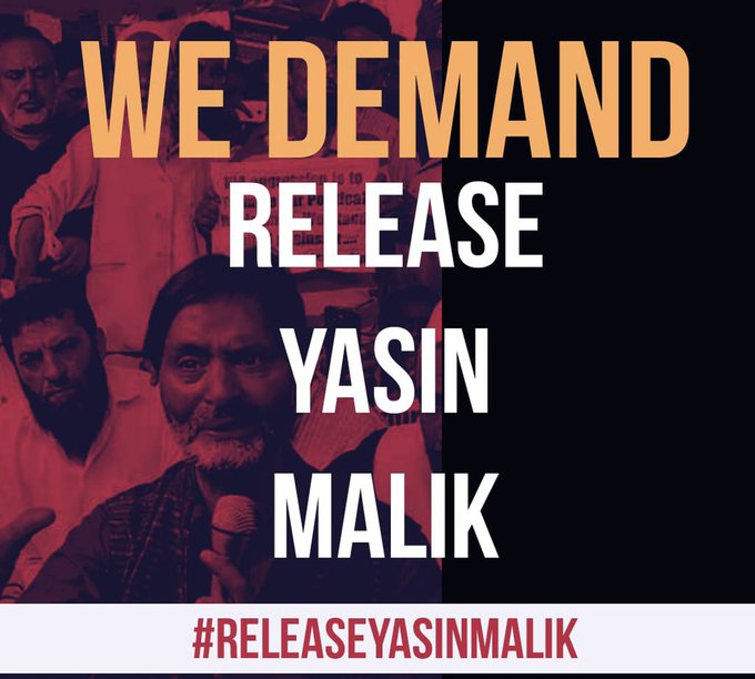 DrAbdullahPak's tweet photo. We demond #ReleaseYasinMalik 

@MushaalMullick https://t.co/xOGAPGAJMh