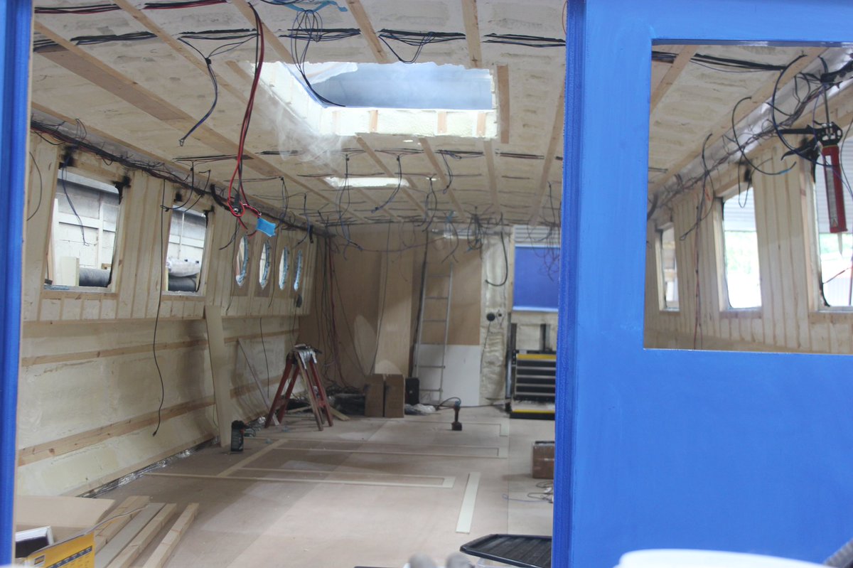 EthelBarge's tweet photo. Here are the latest photos of our new barge, Pearl #pearlsprogress. The inside of the barge is really coming on!
#colecraftengineering https://t.co/DjoF3uiPdx