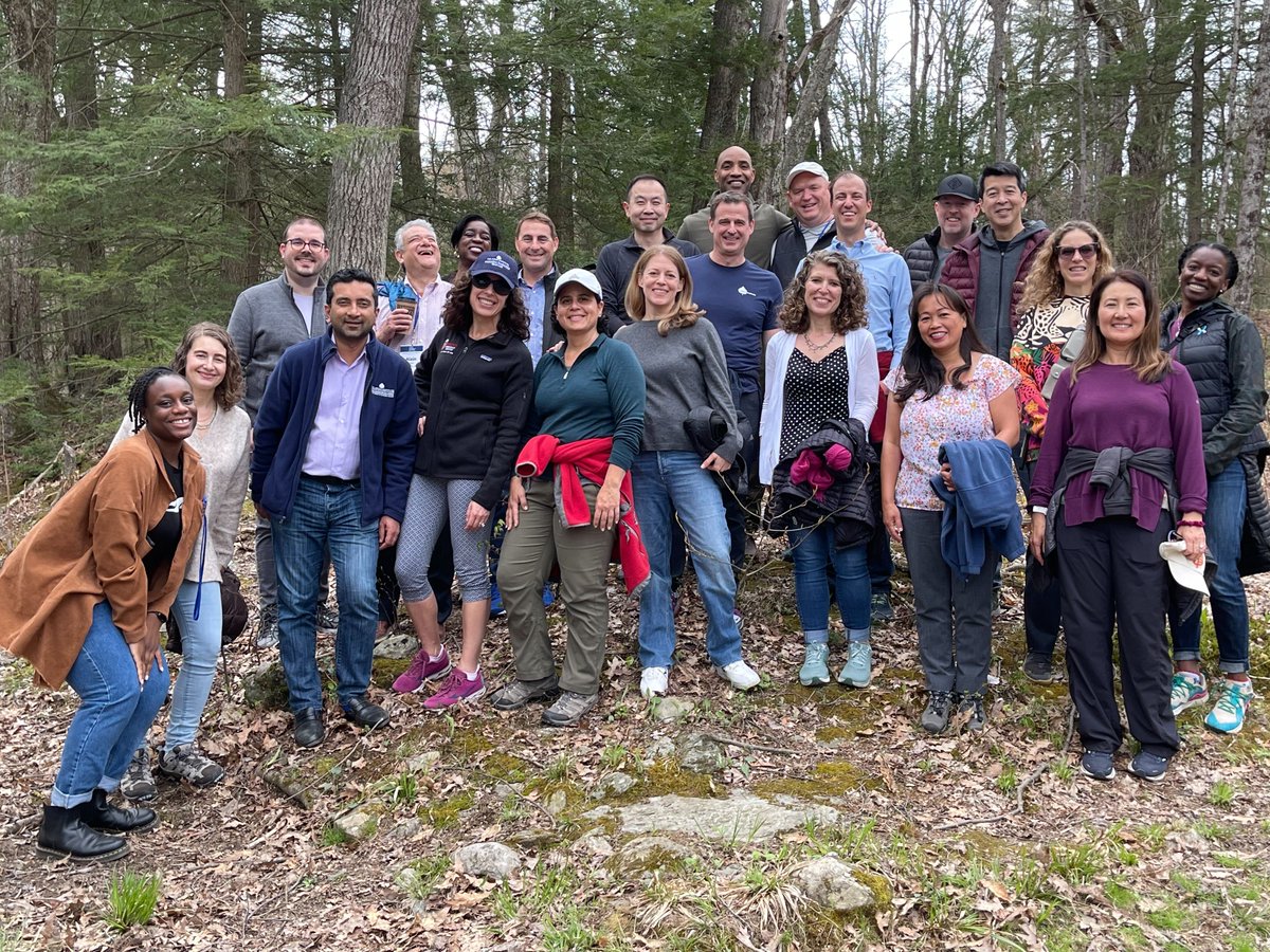 AspenAGLN's tweet photo. Say hi 👋 to Class V of the #AspenHealthInnovatorsFellowship. 20 Fellows gathered in Essex, Vermont for their "Leading With Values in Health Care" seminar. https://t.co/DdXBaPU9M1