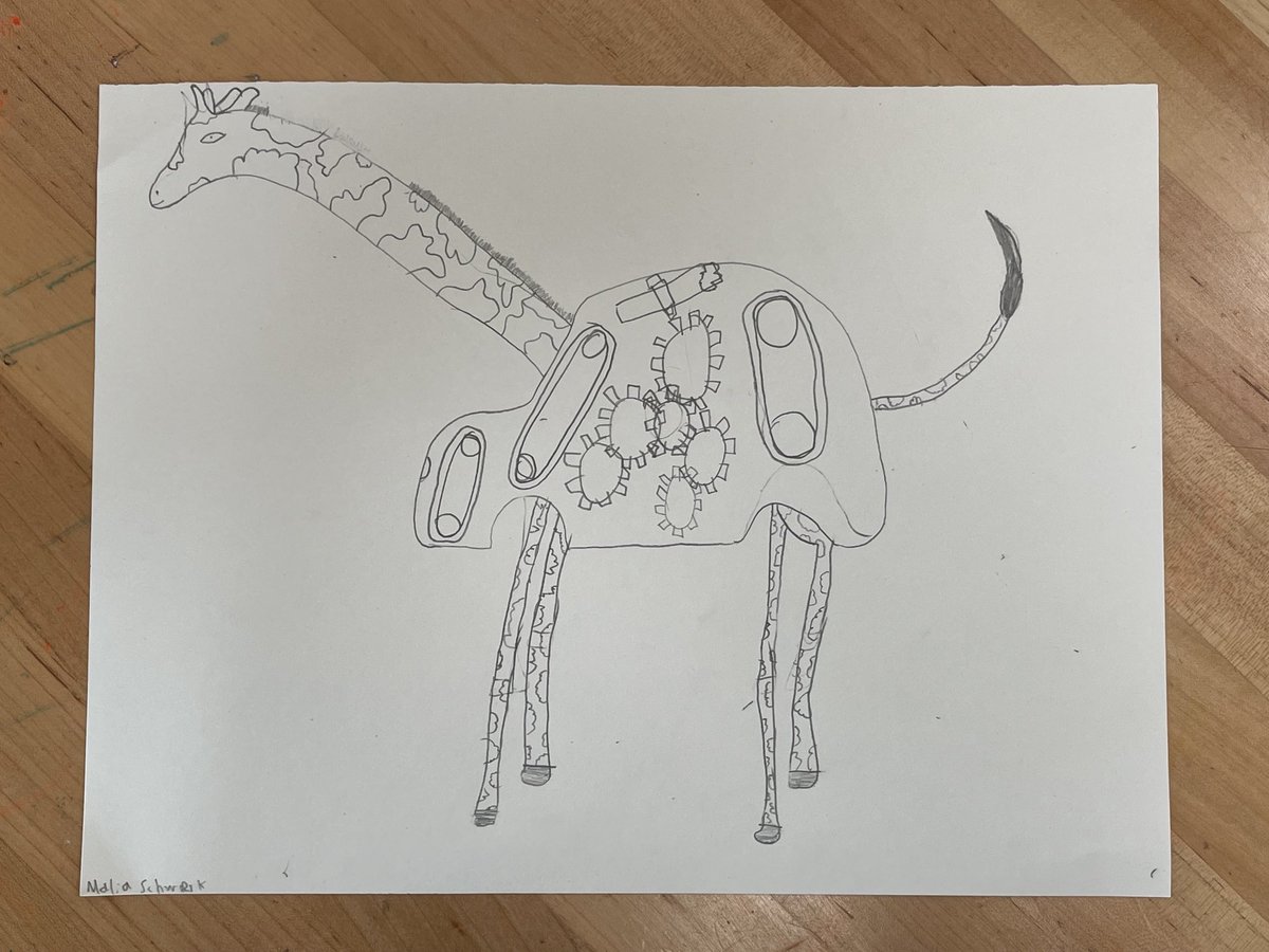ASerranoEDU's tweet photo. #FourthGrade designing #mechanimals as a follow up to their machines and mechanisms unit. #creative ideas are already starting to emerge! https://t.co/1flExCIamD