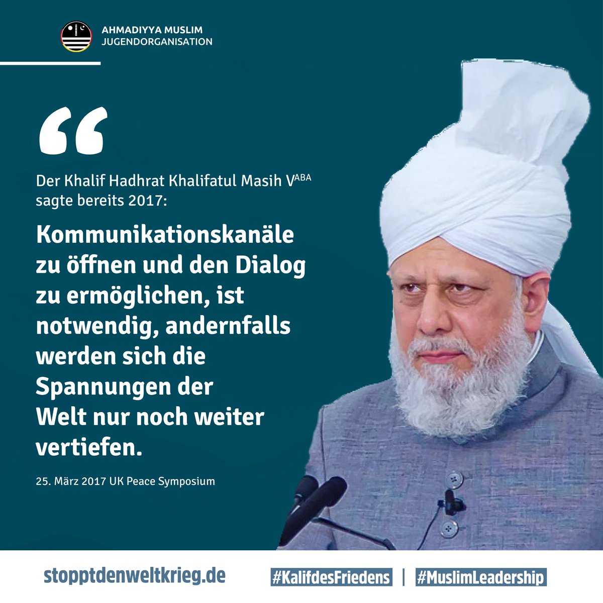 j95039303's tweet photo. #kalifdesfriedens
#muslimleadership https://t.co/N7GlXj4aBC