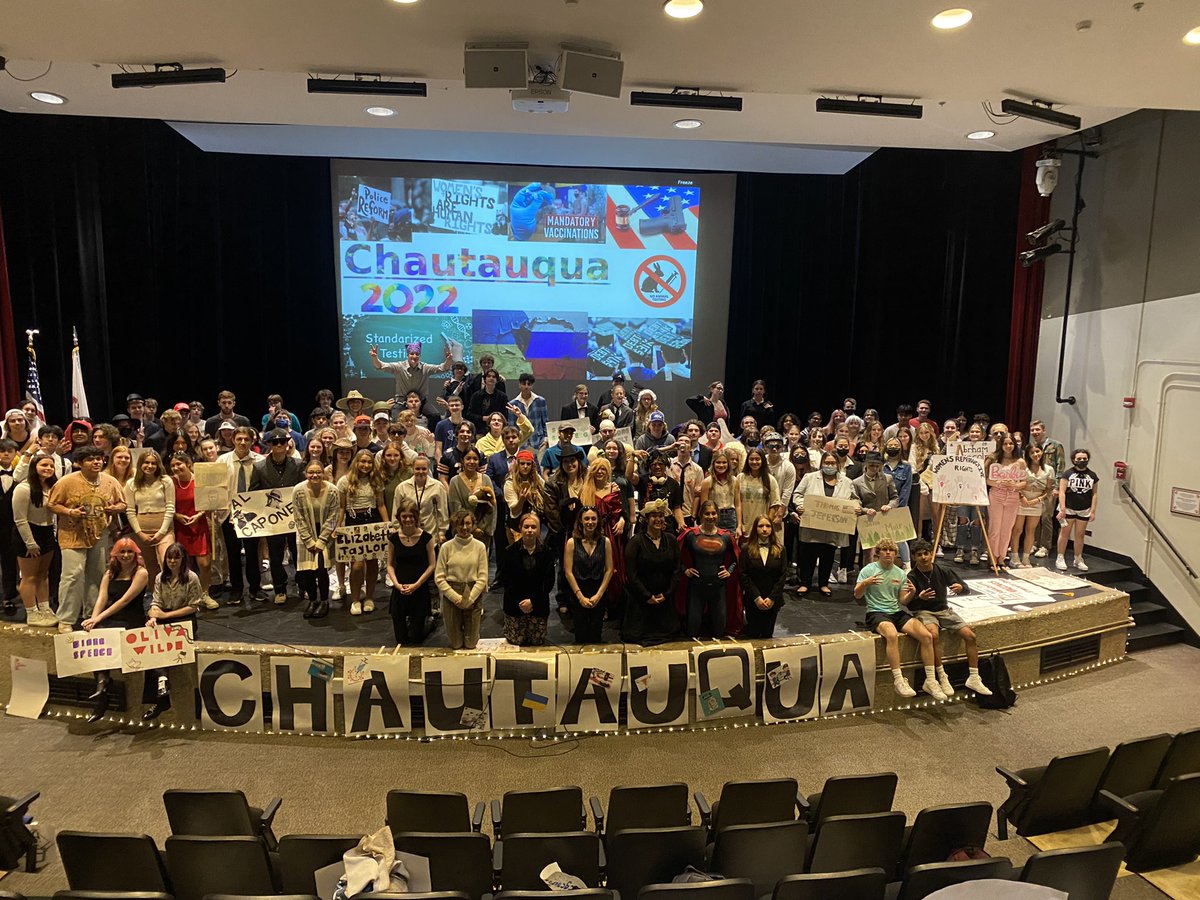 MrJonNiemic's tweet photo. 2022 Chautauqua is off and running! Topics include women reproductive rights, Ukraine-Russian conflict, Police Reform, Mandatory Vaccines, etc. 

#amstuds
#WarriorPride156
@McHenrySS https://t.co/eSXMGQJOg6