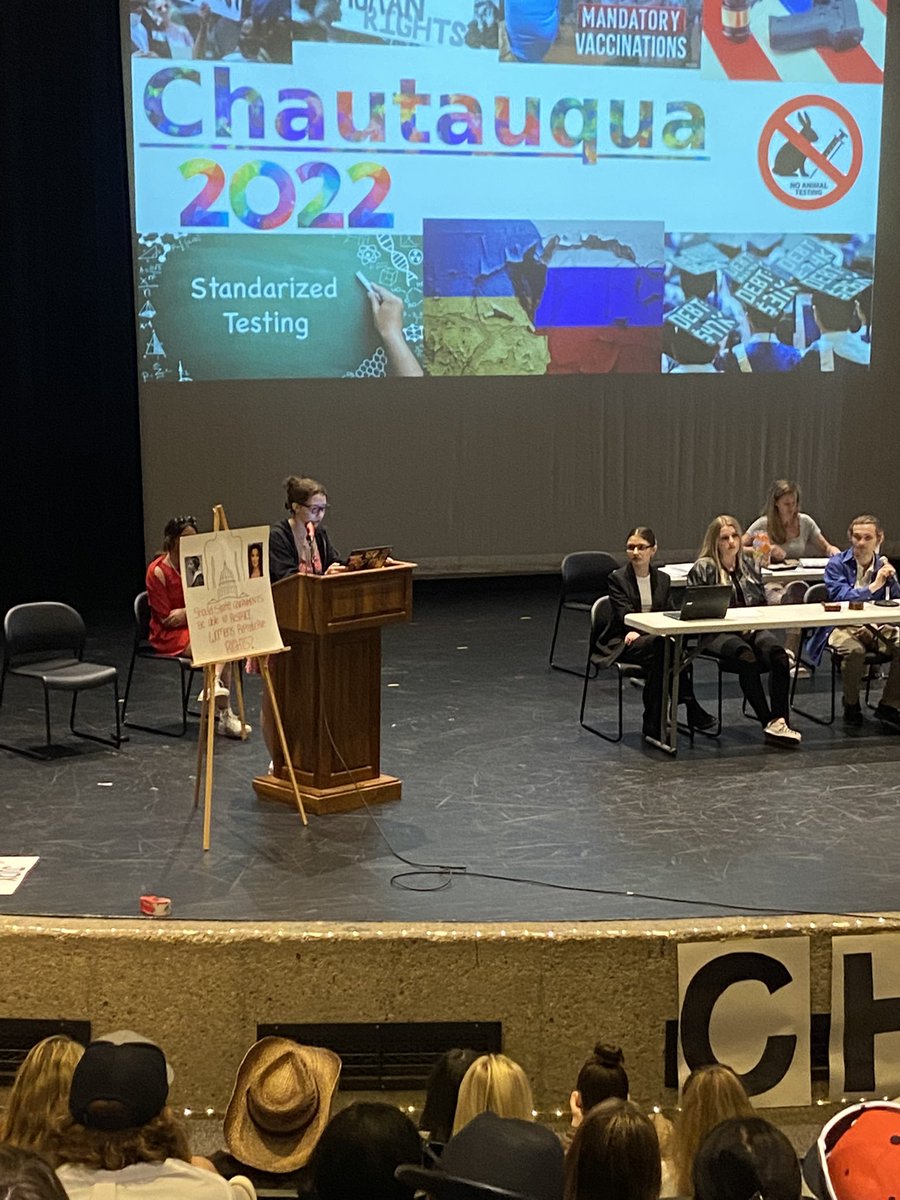 MrJonNiemic's tweet photo. 2022 Chautauqua is off and running! Topics include women reproductive rights, Ukraine-Russian conflict, Police Reform, Mandatory Vaccines, etc. 

#amstuds
#WarriorPride156
@McHenrySS https://t.co/eSXMGQJOg6