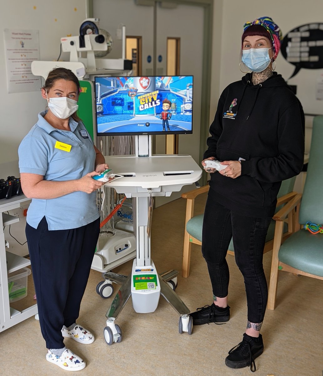 Broomfield Hospital! Another <a href="/Xbox/">Xbox</a> S Series Medical Gaming Cart, kindly funded by @Starlight_UK 🌟 On screen we have @PAWPatrol The Movie: Adventure City Calls from our friends at <a href="/Outright_Games/">Outright Games</a> 🎮 Thank you so much to Deb for meeting us. Happy Gaming!💙 #gaming #NHS #PAWPatrol