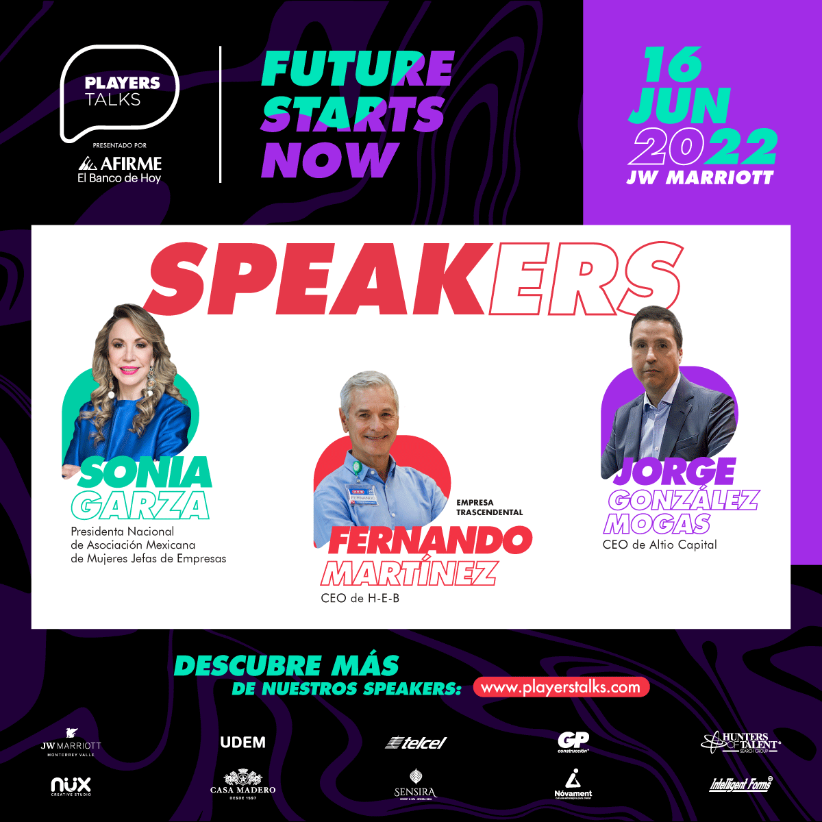 CoparmexNL's tweet photo. Los invitamos a la nueva edición del #PlayersTalks @PLAYERS_Mty, un foro que reúne a diferentes líderes para compartir sus experiencias e inspirar a las generaciones del futuro.

🗓️16 de jun 
🕔5 p.m.
🎟️Adquiere tus boletos aquí: https://t.co/ZRWkiKvOv2 https://t.co/ufPJBa0ewk