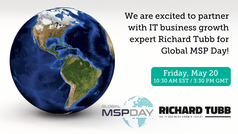 GlobalMSPDay's tweet photo. Helping IT companies grow in a scalable and sustainable way is a passion of Richard Tubb's, so you won't want to miss the insight he has to share with us!

One week left! To register visit https://t.co/KaAtyXiind
#GlobalMSPDay2022 #MSPDay #Collaborate #Celebration https://t.co/wFb3bjUabk