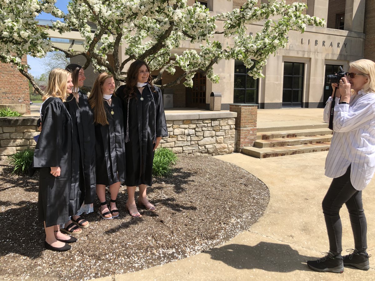 Congratulations to these four @UCSoftball1 players about to graduate! From left,  Maty Michalski, Ashley Buttolph,  Ashlee Zientec, and Nicole Rawlings. Thank you photographer &amp; proud mom Amy Michalski!  #Classof2022 #UrsulineCollege #UrsulineSoftball