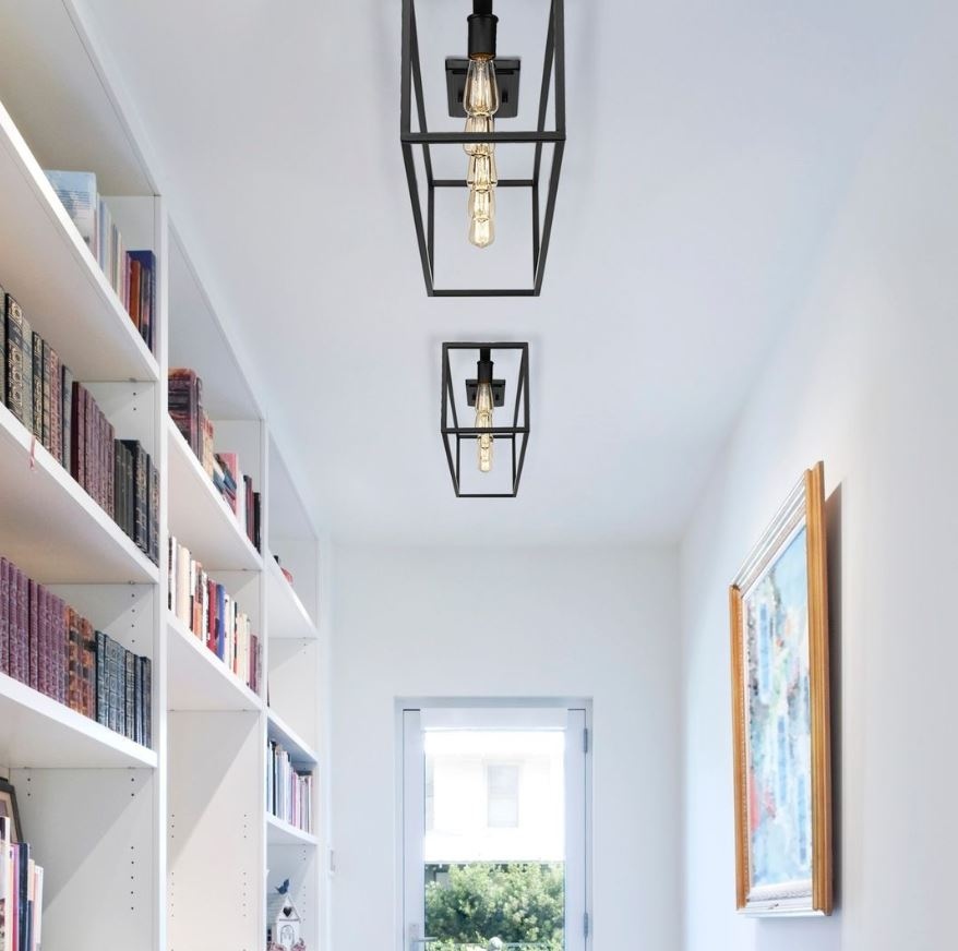 These flush mount fixtures are stunning!  Their substantial size makes them tailor made for hallways &amp; entryways.  The fixture's industrial style is amplified by its exposed Edison bulbs.  The clean lines make a bold statement.  Get yours now!

#homedecor#homedesign@glfixtures