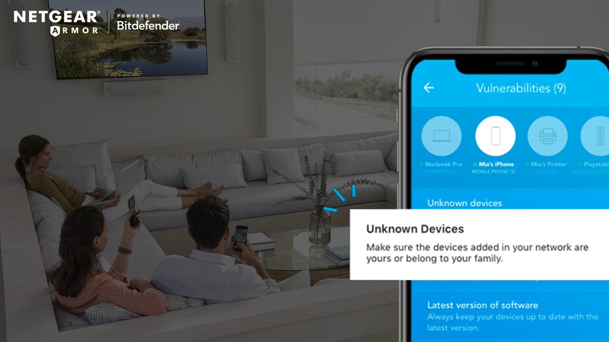 NETGEAR's tweet image. NETGEAR Armor offers more than just anti-virus protection, it’s a home security shield for all your connected devices.    
Learn more: bddy.me/3L9R7hK

#NETGEARArmor #NETGEAR #App #CyberSecurity #Internet #Streaming #SmartHome
