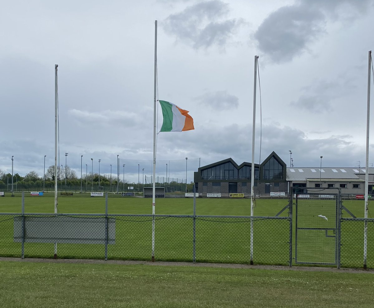 cargin2020's tweet photo. Flag flown at half mast today @Cargin_Gac in memory of Sean Brown on his 25th anniversary. Our thoughts and prayers are with the Brown family and @BellaghyGAC as we stand in solidarity and remembrance with them. 🙏🏼 https://t.co/V7p0f1ixWC