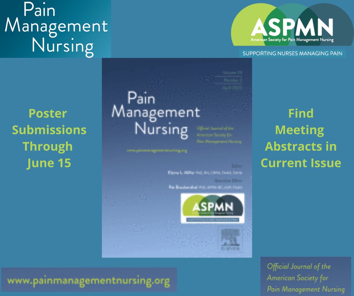 PMN_Journal's tweet photo. Our current issue includes research and clinical ASPMN Conference abstracts.

https://t.co/UHo3HZqL8a

To submit a poster to the next meeting:

https://t.co/zjphMyN8uX

#nursetwitter #RN_Community #nurselife #nursingnow #nursing #leadership  #nursescientist #pain #painmanagement https://t.co/VBaedIF0cj