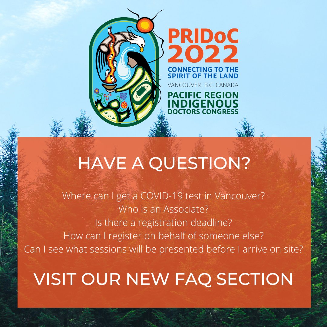 We have answers 😄
pridoc2022.com/about/faq
(or scroll to the bottom of the About page)