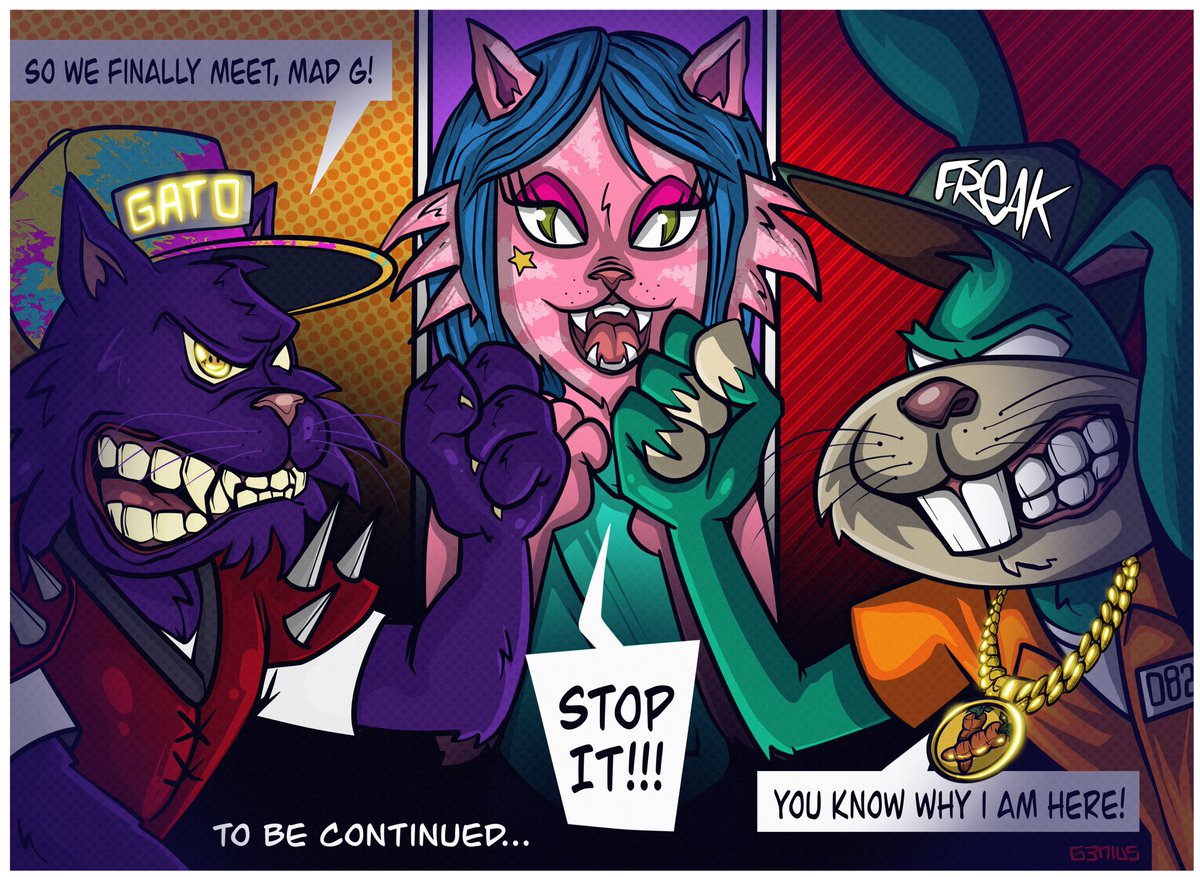 GENIUS (@elrealgenius) on Twitter photo it's been a long time coming! Are you ready? <a href="/ElRealGenius/">GENIUS</a> <a href="/MadHareSociety/">Mad Hare Society</a> <a href="/PsychoKittiesOG/">PsychoKitties</a> <a href="/Ugonzo_art/">UGθηZθ</a> #PsychoMolly 🐰 vs 😾 it's been a long time coming! Are you ready? <a href="/ElRealGenius/">GENIUS</a> <a href="/MadHareSociety/">Mad Hare Society</a> <a href="/PsychoKittiesOG/">PsychoKitties</a> <a href="/Ugonzo_art/">UGθηZθ</a> #PsychoMolly 🐰 vs 😾