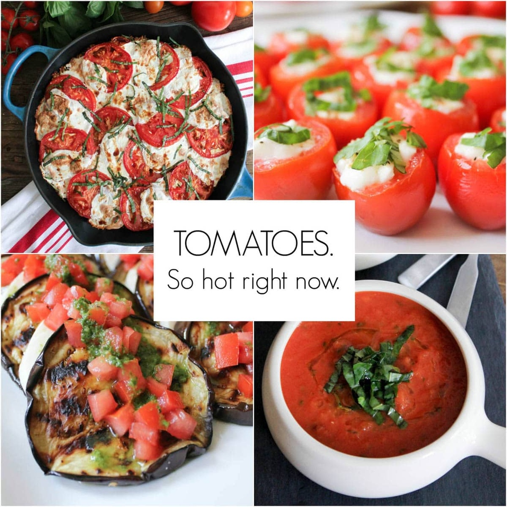 Since we're about to embark on tomato season, and tomatoes are one of my mom's favorite foods, I felt it appropriate to share some of my favorite tomato-centric recipes with you. 
domesticate-me.com/10-totally-awe…